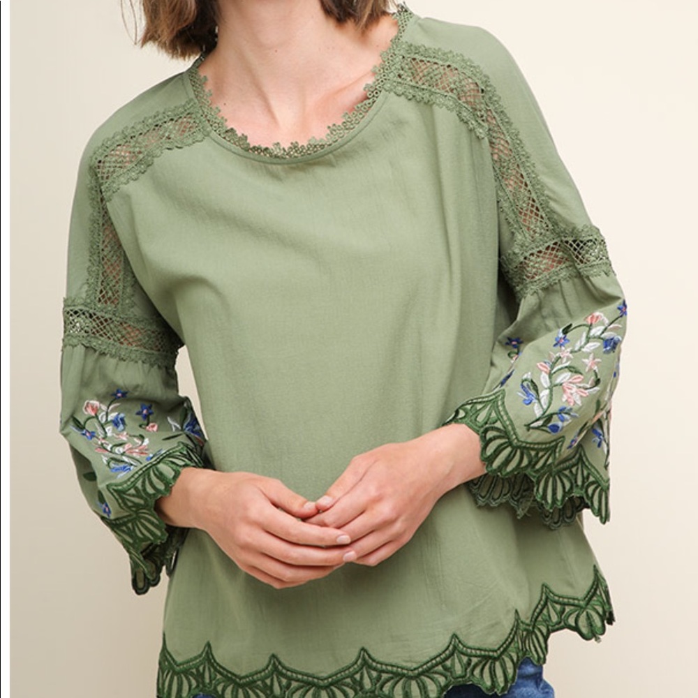 Emboirdered blouse